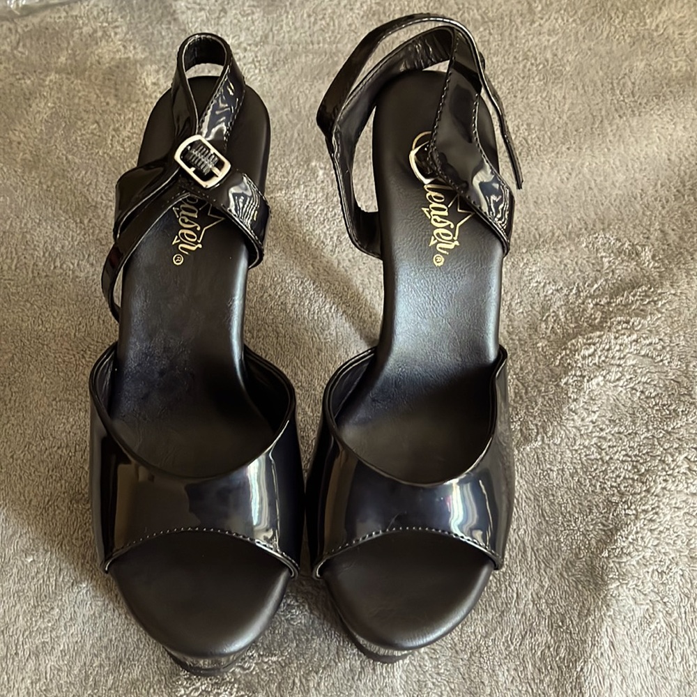 Stiletto Pumps Open Toe Dance Heels